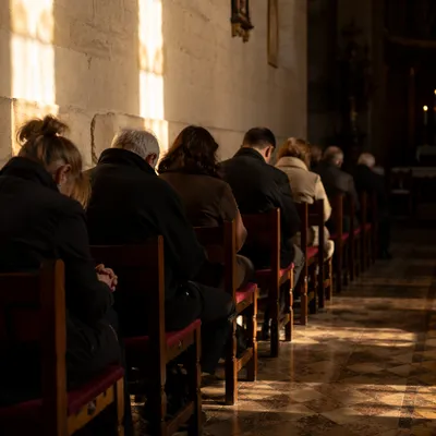 Congregation in Quiet Deep Worship