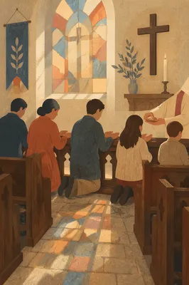 Reverent Communion at the Kneeling Rail