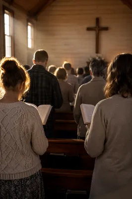 Morning Hymn Worship in Wooden Chapel