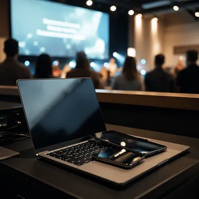 Contemporary Worship Projection Booth Setup