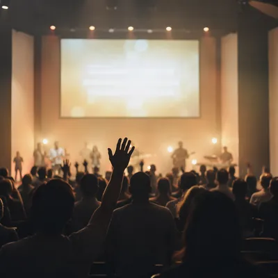 Contemporary Worship Projection in Modern Church