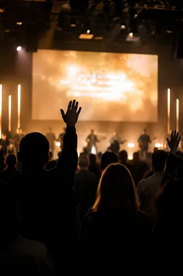 Contemporary Worship Service Projection Screen