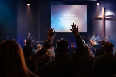 Contemporary Worship Service Projection Screen