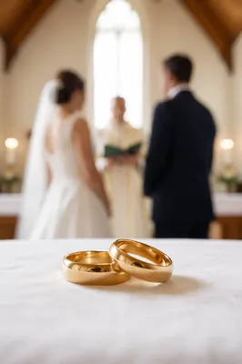 Wedding Bands at Chapel Altar Ceremony