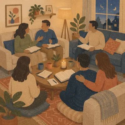 Cozy Couples Bible Study at Home