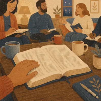 Cozy Couples Bible Study at Home