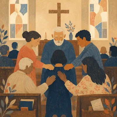 Deacon Commissioning Prayer in Church Sanctuary