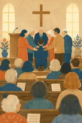 Deacon Commissioning Prayer in Church Sanctuary