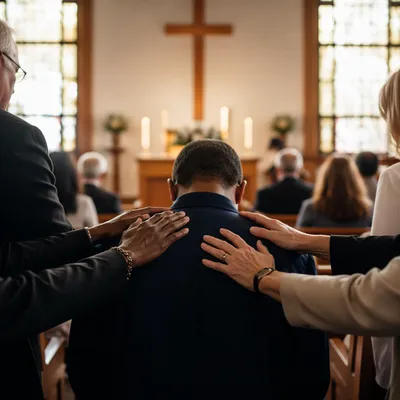 Deacon Commissioning Prayer in Church Sanctuary