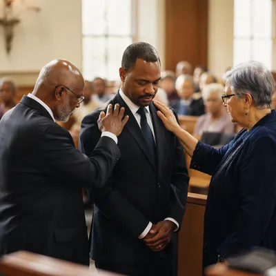 Deacon Commissioning Prayer in Church Sanctuary