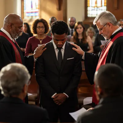 Deacon Commissioning Prayer in Traditional Sanctuary