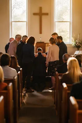 Deacon Commissioning Prayer in Church Sanctuary