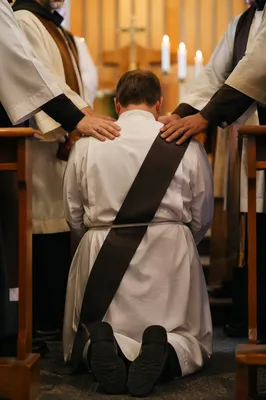 Deacon Commissioning Prayer in Church Sanctuary