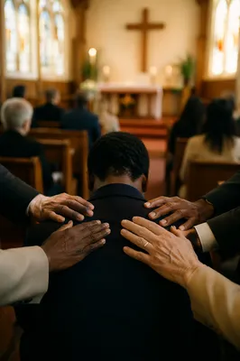 Deacon Commissioning Prayer in Church Sanctuary
