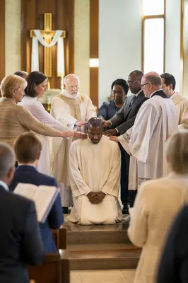 Deacon Commissioning in Contemporary Church Sanctuary