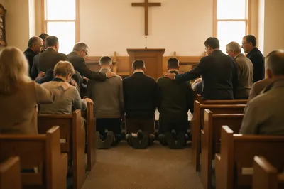 Deacon Commissioning Prayer in Church Sanctuary