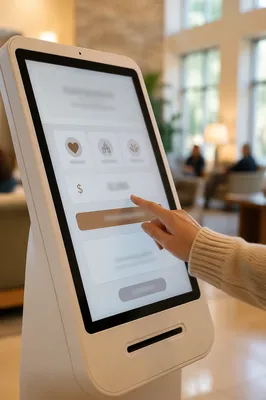 Church Lobby Digital Giving Kiosk Tap