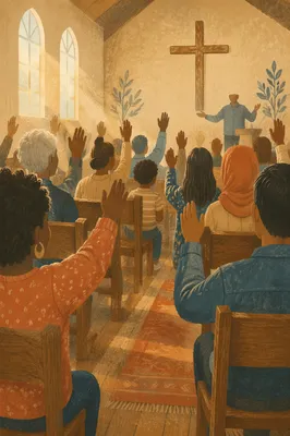 Diverse Congregation Worshiping in Morning Chapel