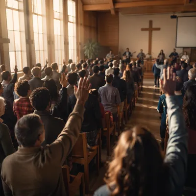 Diverse Congregation Worshiping in Morning Chapel