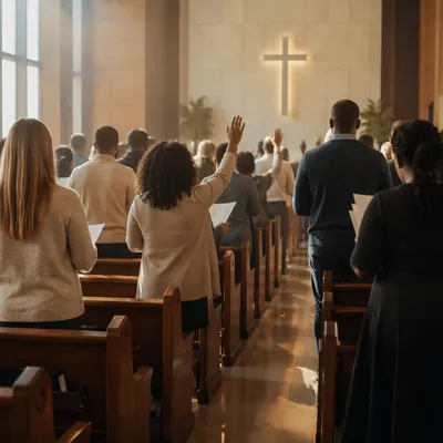 Diverse Congregation Worship in Contemporary Chapel