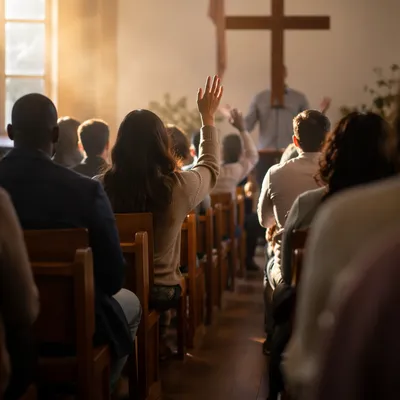 Diverse Congregation Worshiping in Morning Chapel