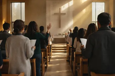 Diverse Congregation Worship in Contemporary Chapel