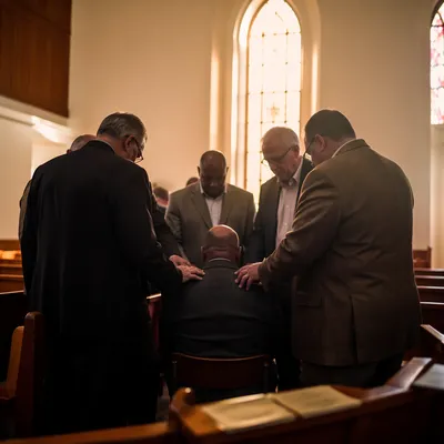 Elder Installation Prayer in Church Sanctuary