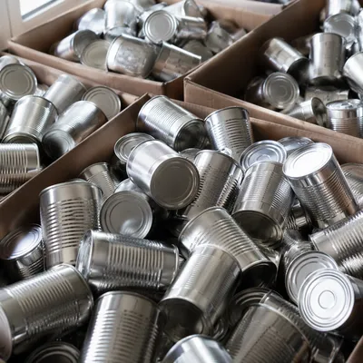 Church Food Drive Canned Goods Donation