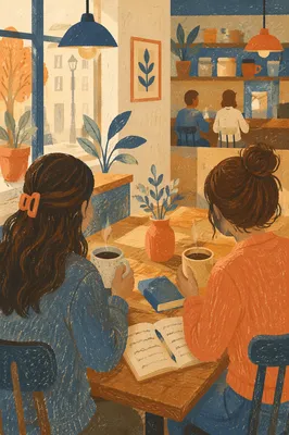 Faith Conversation in Cozy Coffee Shop