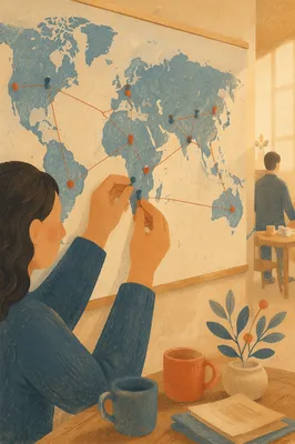Global Mission Map with Prayer Pins