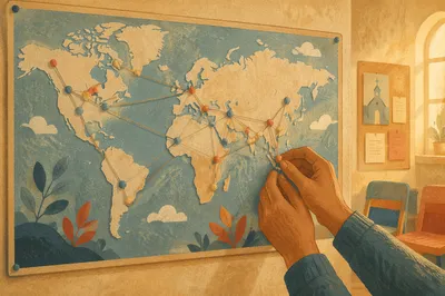 Global Mission Map with Prayer Pins