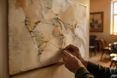 Church Mission Map with Global Pins