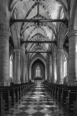 Gothic Sanctuary With Vaulted Ceiling