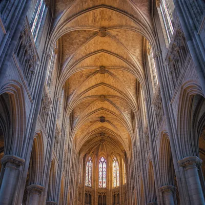 Gothic Sanctuary Vaulted Ceiling Interior