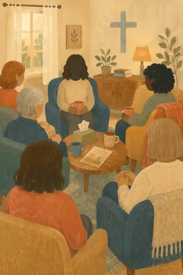 Church Grief Support Group in Warm Room
