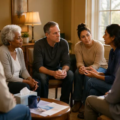 Church Grief Support Group in Warm Room