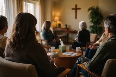Church Grief Support Group in Warm Room