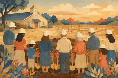 Church Groundbreaking Ceremony for New Building
