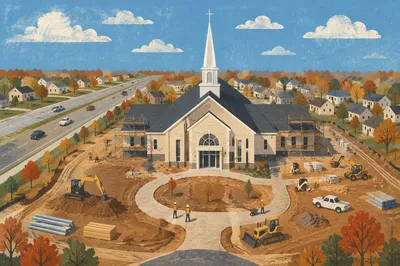 Church Groundbreaking Ceremony New Building Campus