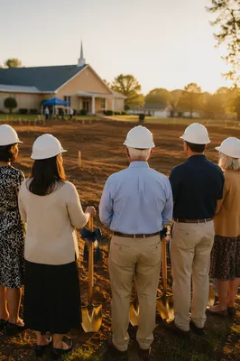 Church Groundbreaking Ceremony for New Building
