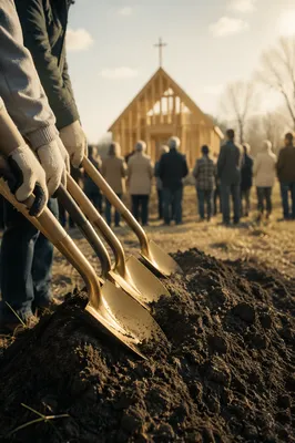 Church Groundbreaking Ceremony for New Building