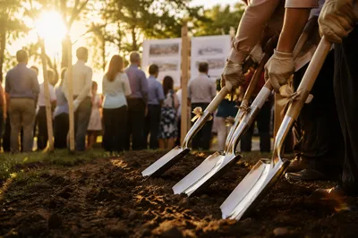Church Groundbreaking Ceremony for New Building
