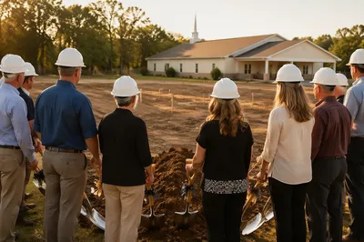 Church Groundbreaking Ceremony for New Building
