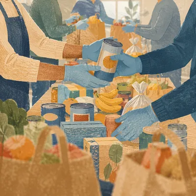 Hands Serving Food Outreach Ministry