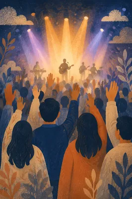 Raised Hands Worship Concert in Church