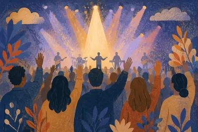 Raised Hands Worship Concert in Church
