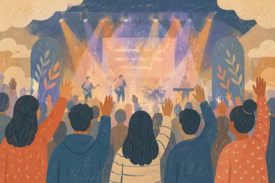 Raised Hands Worship Concert in Church