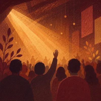 Warm Haze Lights in Modern Worship