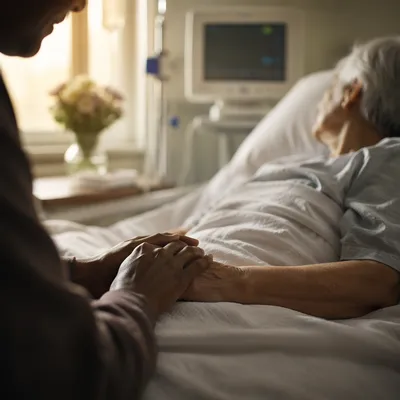 Chaplain Bedside Prayer in Hospital Room