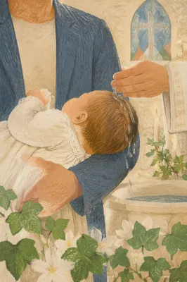 Tender Infant Baptism with Water Pouring